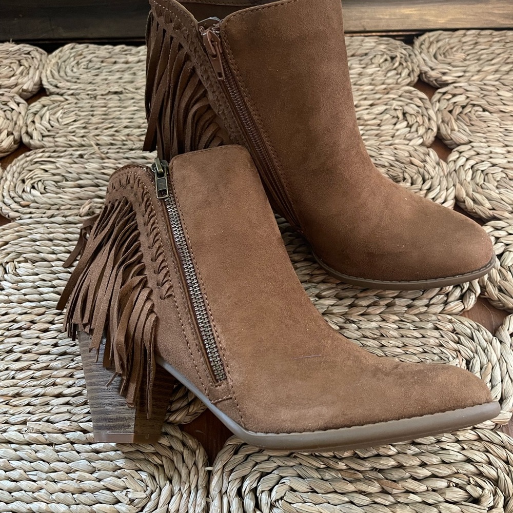 Fringe Suede Ankle Boots - Indigo Rd | Size 9